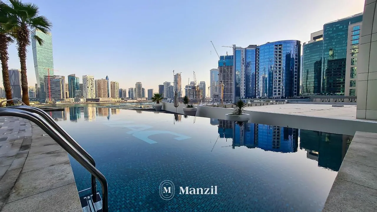 Manzil - Exquisite Studio Near Downtown Dubai With Large Balcony And Dubai Canal Lägenhet